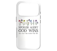 Carcasa para iPhone 17 Pro Spoiler Alert God Wins I've Read The Final Chapter Christian