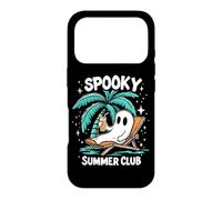 Carcasa para iPhone 17 Pro Spooky Summer Summerween Esqueleto Fantasma Playa Halloween