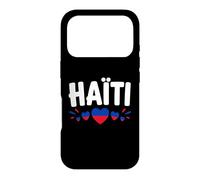 Carcasa para iPhone 17 Pro Sport Haïtien Foot Equipe Simple Amour Supporter Haïti