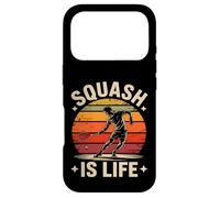 Carcasa para iPhone 17 Pro Squash Is Life - Jugador de Squash Vintage