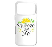 Carcasa para iPhone 17 Pro Squeeze The Day Sign,Lemon Decor When Life Gives You Lemons