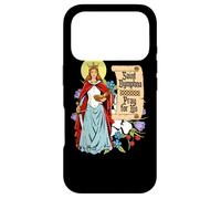Carcasa para iPhone 17 Pro St Dymphna Purity Lily Patron Saint Mental Health Católico