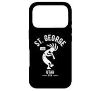 Carcasa para iPhone 17 Pro St George Utah Dancing Kokopelli Souvenir Diseño Envejecido