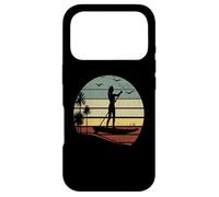 Carcasa para iPhone 17 Pro Stand Up Paddle Board - Retro Sunset Water Sports Sup Girl