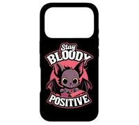 Carcasa para iPhone 17 Pro Stay Bloody Kawaii Bat for Halloween Party-goers