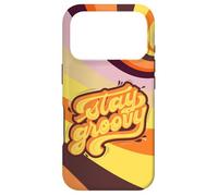 Carcasa para iPhone 17 Pro Stay Groovy Retro 70s Swirl Arte estético