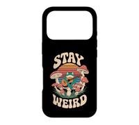 Carcasa para iPhone 17 Pro Stay Weird Frog Banjo Hongos Hongos Seta Salvaje Estética