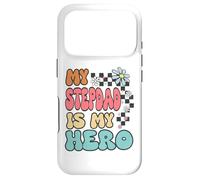 Carcasa para iPhone 17 Pro Stepdad Hero Cute Retro Floral Fathers Day Appreciation
