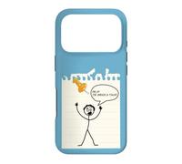 Carcasa para iPhone 17 Pro Stick Figure Under A Tack Funny Stick Hombre Oficina Regalo