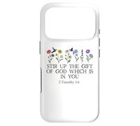 Carcasa para iPhone 17 Pro Stir Up The Gift of God Which is In You 2 Timothy 1:6 Verse