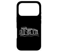 Carcasa para iPhone 17 Pro Stonehenge Line Art Aficionado Historia