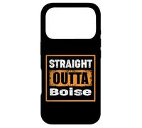 Carcasa para iPhone 17 Pro Straight Outta Boise Idaho USA Retro Envejecido Vintage