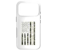 Carcasa para iPhone 17 Pro Strait Watch USA American Flag Camouflage Distressed Style