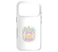 Carcasa para iPhone 17 Pro Strong Soul Soft Smile Floral Diseño Inspirador
