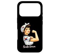 Carcasa para iPhone 17 Pro Strong South Korean Girl Woman Girlfriend South Korea Flag
