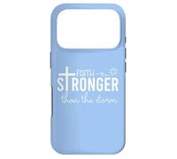Carcasa para iPhone 17 Pro Stronger Than The Storm Christian Faith Over Fear Psalm 93 4