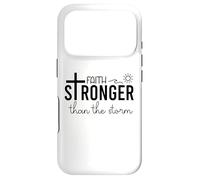 Carcasa para iPhone 17 Pro Stronger Than The Storm Psalm 93 4 Christian Faith Over Fear