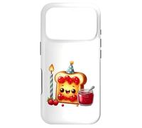 Carcasa para iPhone 17 Pro Sudadera con Comida para Celebrar la Fiesta Kawaii Toast Jam