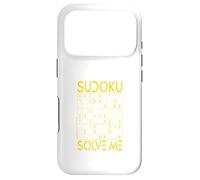 Carcasa para iPhone 17 Pro Sudoku Solve Me Puzzle Lógica Pensamiento Rompecabezas