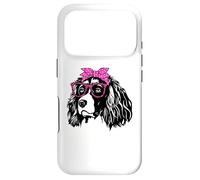 Carcasa para iPhone 17 Pro süße English Springer Spaniel Bandana Brille