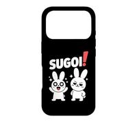 Carcasa para iPhone 17 Pro Sugoi! Funny Chibi Anime Bunny Kawaii Manga Comedia