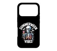 Carcasa para iPhone 17 Pro Summerween Halloween Verano Helado Esqueleto