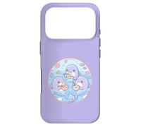 Carcasa para iPhone 17 Pro Super Cute Delfines Comiendo Sopa Dumplings Anime Ocean Design