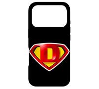 Carcasa para iPhone 17 Pro Super D Hero Alphabet Cute Initial Monogram Letter D Logo