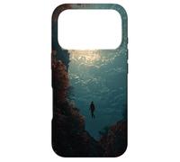 Carcasa para iPhone 17 Pro Surrealista Ascension - Figura Flotante Cielo Luminoso diseño artístico