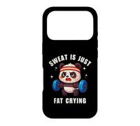 Carcasa para iPhone 17 Pro Sweat Is Just Fat Crying Panda Gym Workout