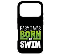 Carcasa para iPhone 17 Pro Swim Team Baby Nací para Nadar Fun Swimmer