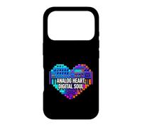 Carcasa para iPhone 17 Pro Synth Music Producer Analog Heart Digital Soul