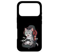 Carcasa para iPhone 17 Pro Tabby Cat Gamer Reproductor de Videojuegos Gaming Streamer