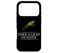 Carcasa para iPhone 17 Pro Take A Leap of Faith Frog Positive Inspiring Mindset Cita