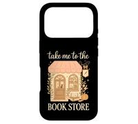 Carcasa para iPhone 17 Pro Take Me to The Book Store Cozy Bookshop Cat Aesthetic