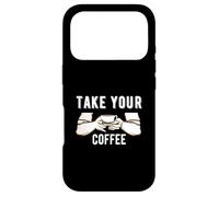 Carcasa para iPhone 17 Pro Take Your Coffee Cafeine Baristas Funny Coffee Lover