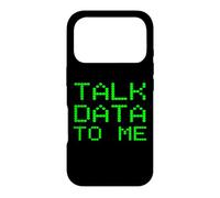 Carcasa para iPhone 17 Pro Talk Data To Me Analista Divertido Análisis Eslogan Broma financiera
