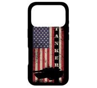 Carcasa para iPhone 17 Pro Tanker Abrams Tank Crew Veterano Bandera Americana