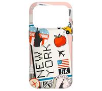 Carcasa para iPhone 17 Pro Tarjeta de embarque de Viaje de Nueva York NYC JFK Adventure