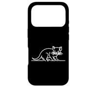 Carcasa para iPhone 17 Pro Tasmanian Devil Marsupial Line Art Mamífero Arte Zoólogo