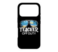 Carcasa para iPhone 17 Pro Teacher Off Duty Gafas de Sol Palm Tree Beach Sunset