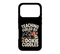 Carcasa para iPhone 17 Pro Teaching Fueled by Doxie Cuddles profe teckel Escuela