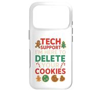 Carcasa para iPhone 17 Pro Tech Support Christmas Cookies Lover Women Men Funny