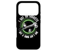 Carcasa para iPhone 17 Pro Tengo 99 enchufes Pero un Coche mecánico de 10 mm no es uno