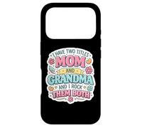 Carcasa para iPhone 17 Pro Tengo Dos títulos mamá y Abuela y yo los rockeo Divertidos