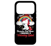 Carcasa para iPhone 17 Pro Tengo el Pelo Rojo Porque Dios sabía Que necesitaba una Etiqueta de Advertencia