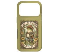 Carcasa para iPhone 17 Pro Tengo Que ser Weird or Die Frog Vintage Cottagecore