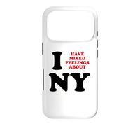 Carcasa para iPhone 17 Pro Tengo Sentimientos encontrados sobre Nueva York Funny Sarcastic