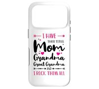 Carcasa para iPhone 17 Pro Tengo Tres títulos Mamá Abuela Gran Abuela Y Yo Rock Todo