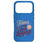 Carcasa para iPhone 17 Pro Tennis is My Love Language Player Raqueta Ball Aficionado a los Deportes